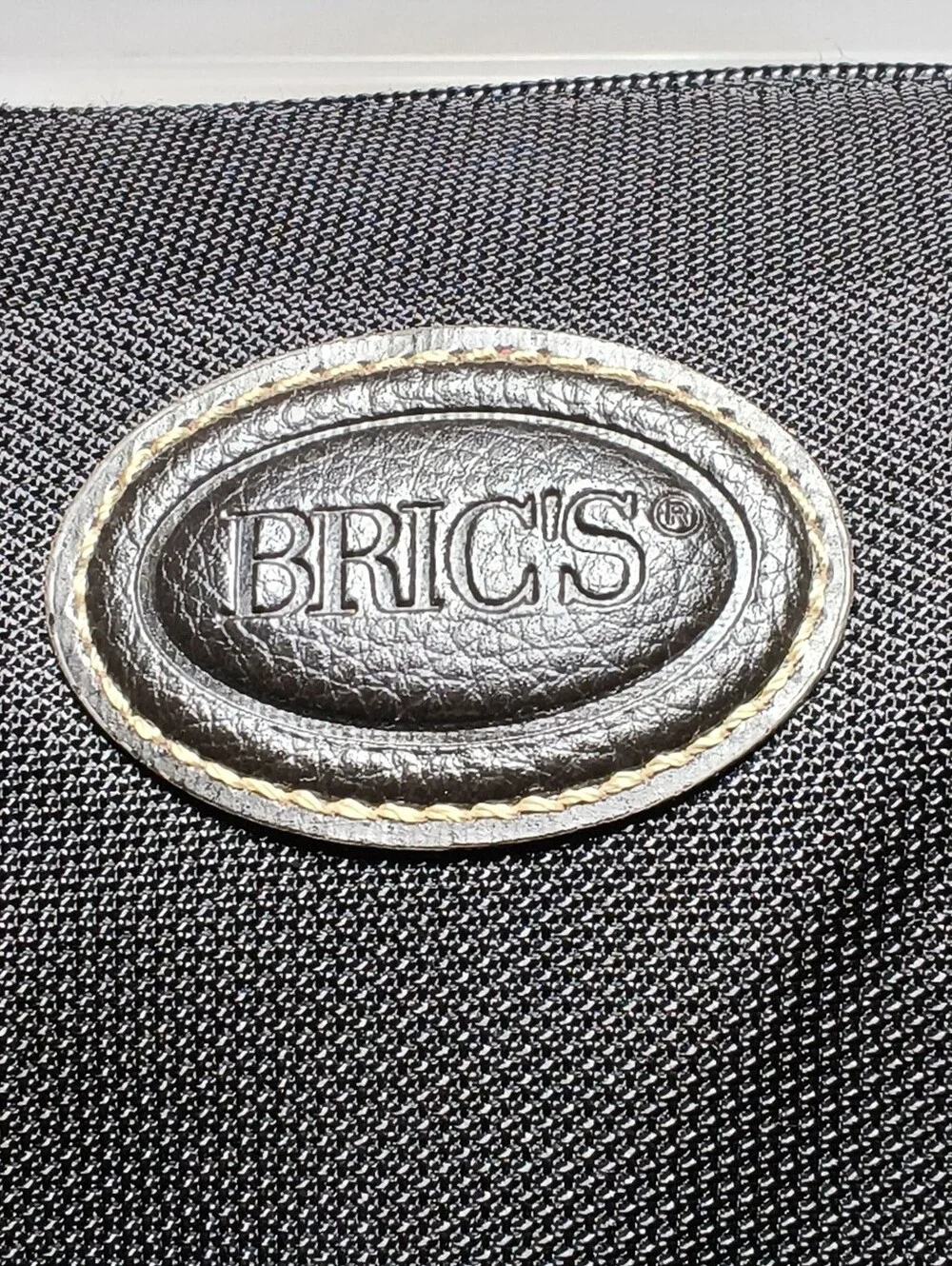​Brics Milano Black Nylon Brown Leather Trim Travel Weekender Duffel CarryOn Bag